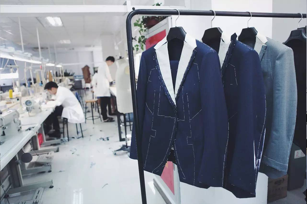 Bespoke suit production line