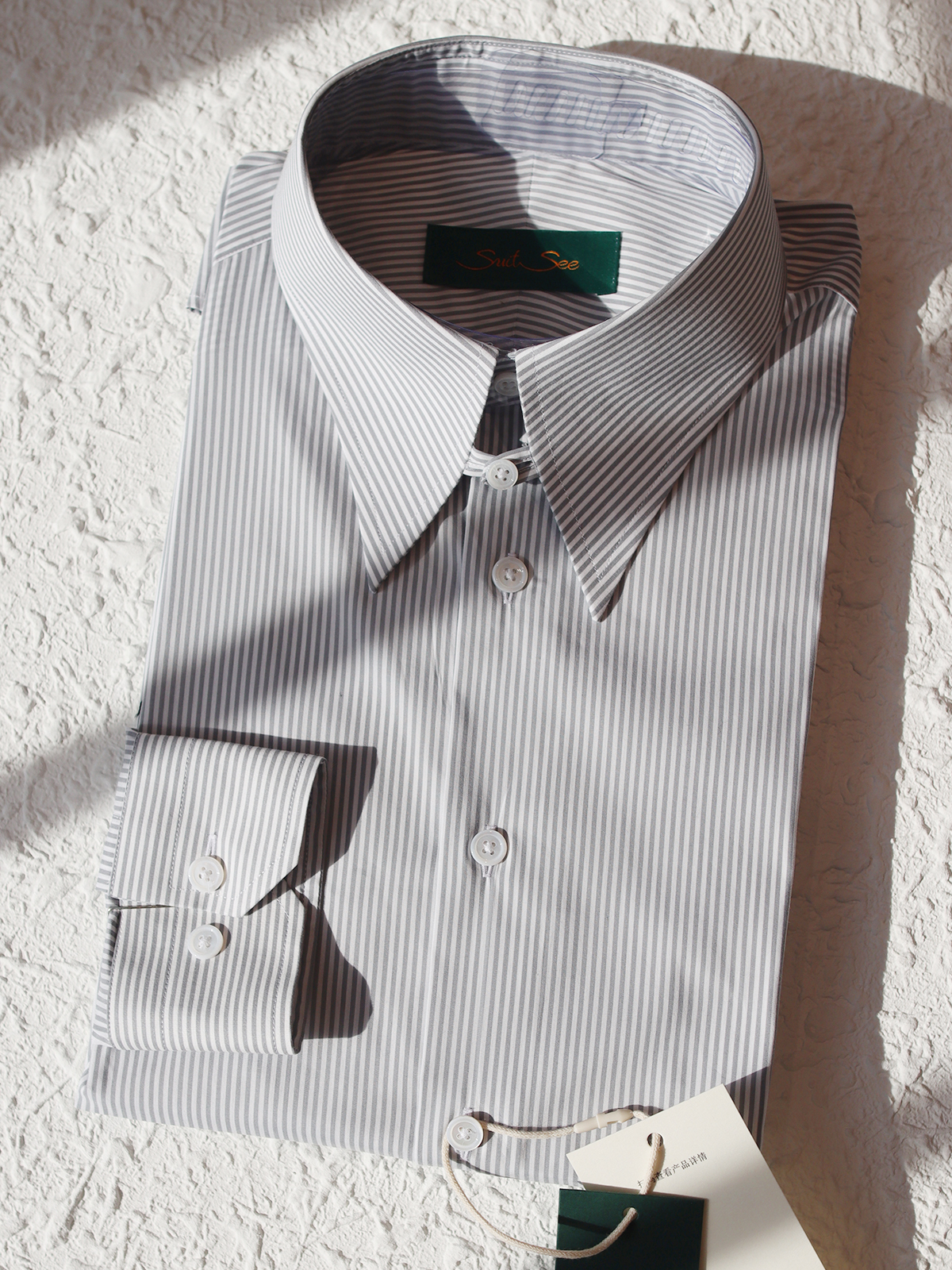 Pointed Tab Collar Shirt LS203052
