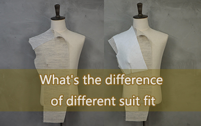 Four different suit fit to choose, What's the difference