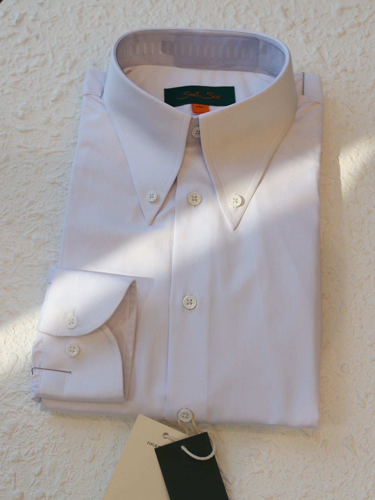 White bamboo Shirring Shoulder and Back Shirt