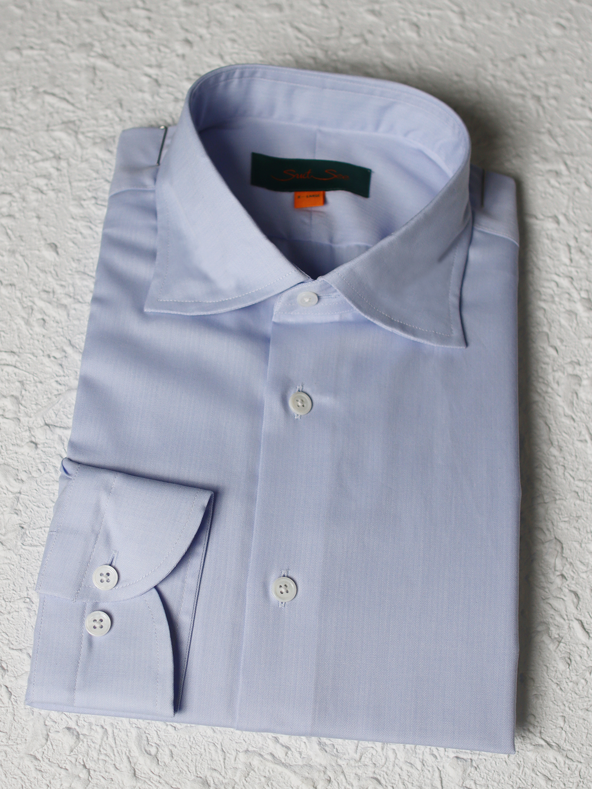 No Fusing Workmanship 100%cotton Winsor Collar Formal Shirt