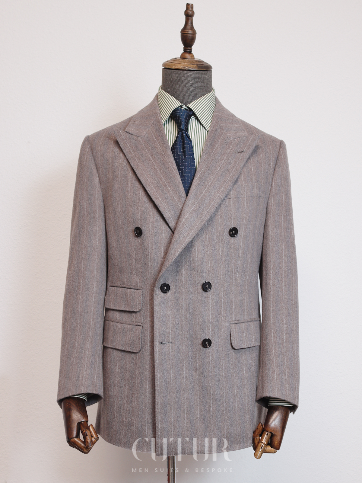 【Red Label】Carpens Cashmere Wool Flannel Double Breasted Suit