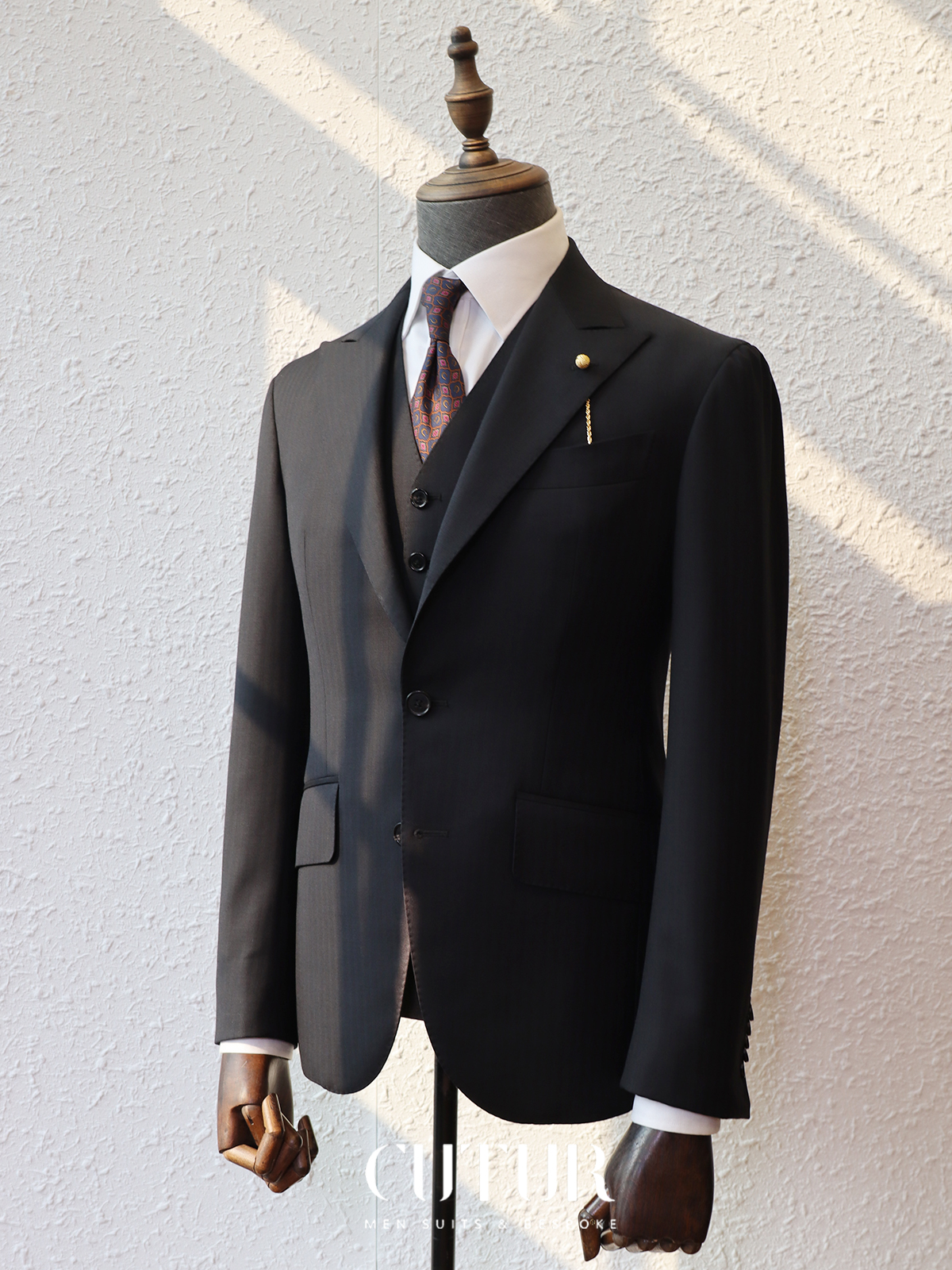 Cuturhk - [Red Label] 6737 Classic British Style Single breasted}